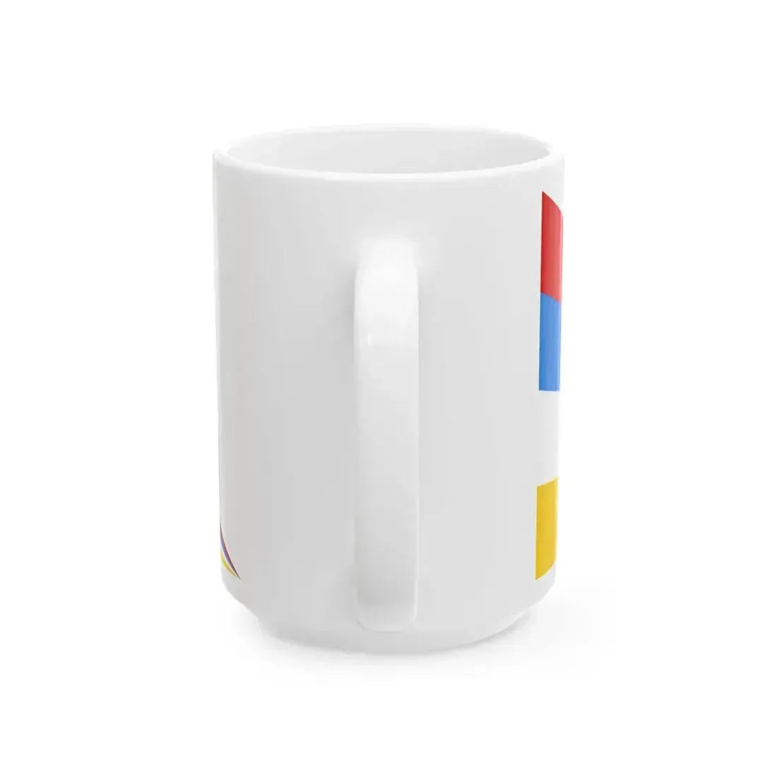 Afsharid Imperial Standard 4 Stripes (Iran) White Coffee Mug - Go Mug Yourself