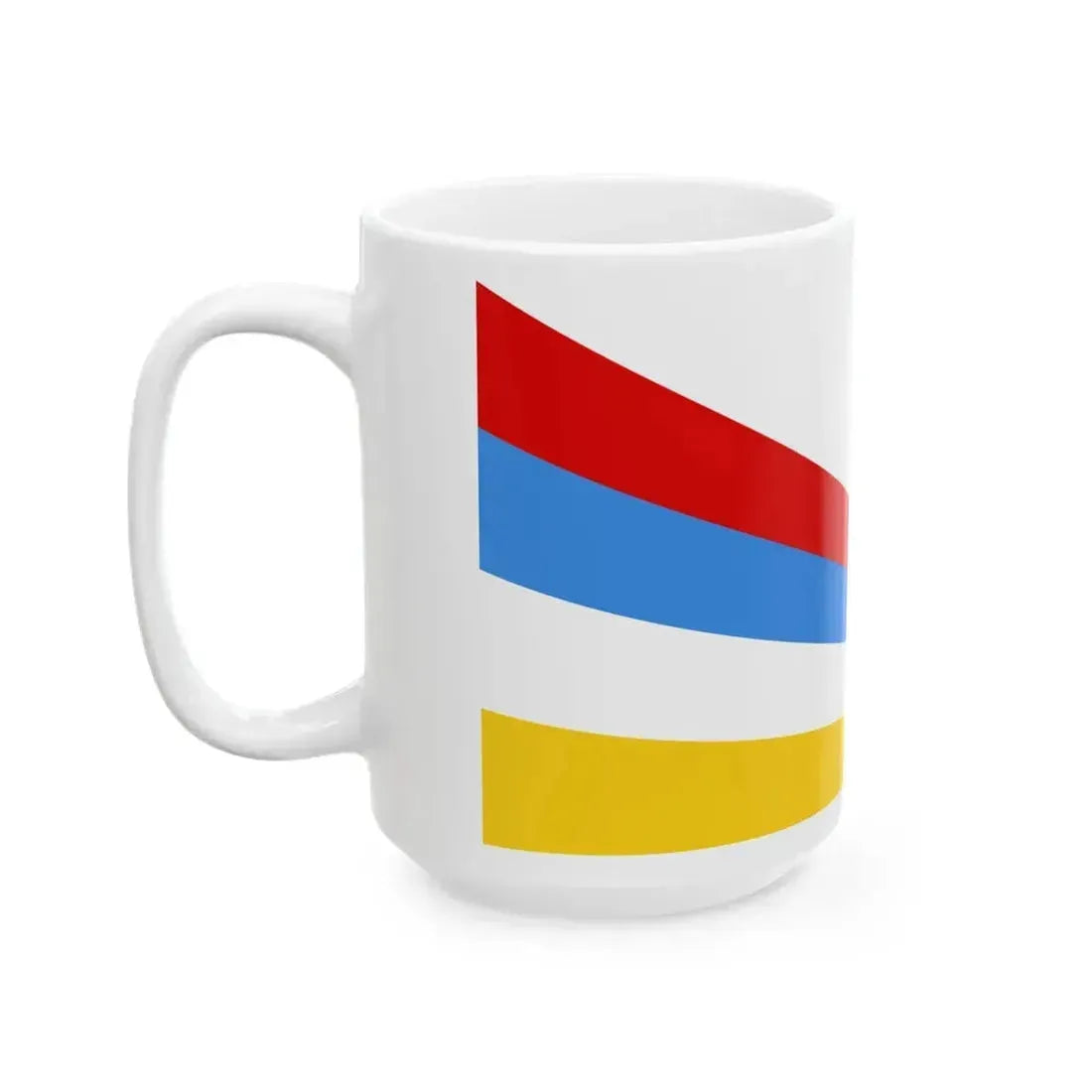 Afsharid Imperial Standard 4 Stripes (Iran) White Coffee Mug - Go Mug Yourself