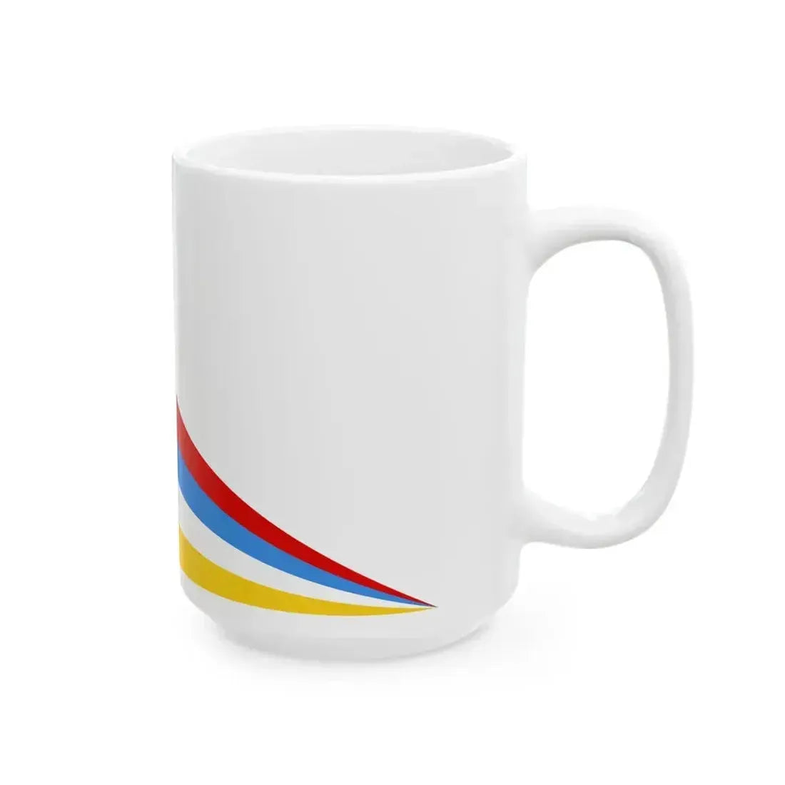 Afsharid Imperial Standard 4 Stripes (Iran) White Coffee Mug - Go Mug Yourself