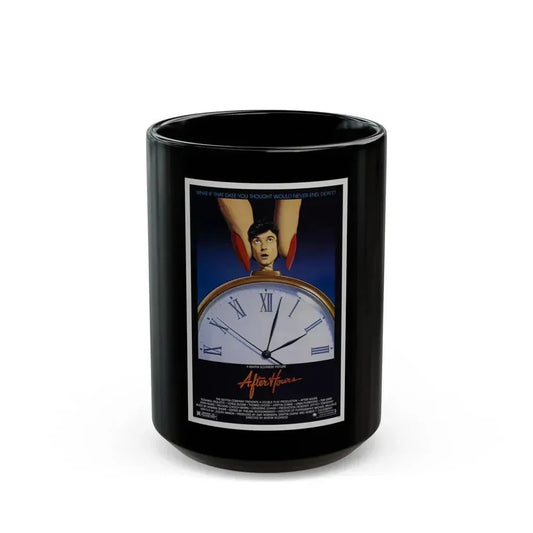 AFTER HOURS 1985 Movie Poster - Black Coffee Mug 15oz - Go Mug Yourself