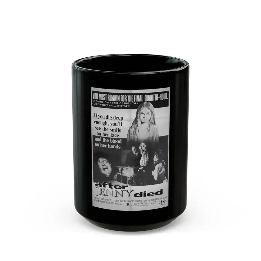 AFTER JENNY DIED (TERROR FROM UNDER THE HOUSE) 1971 Movie Poster - Black Coffee Mug 15oz - Go Mug Yourself