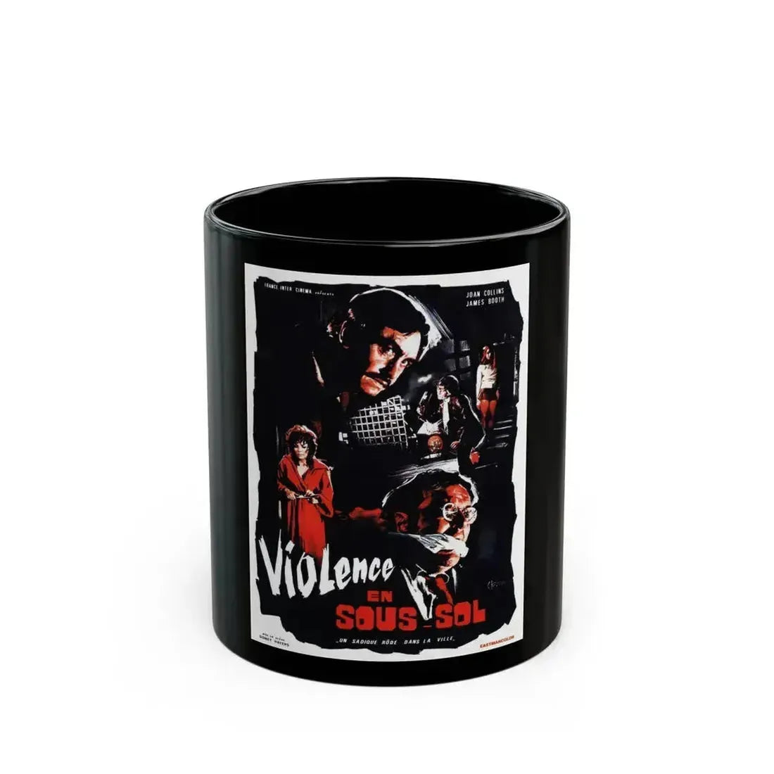 AFTER JENNY DIED (TERROR FROM UNDER THE HOUSE) (FRENCH) 1971 Movie Poster - Black Coffee Mug 11oz - Go Mug Yourself