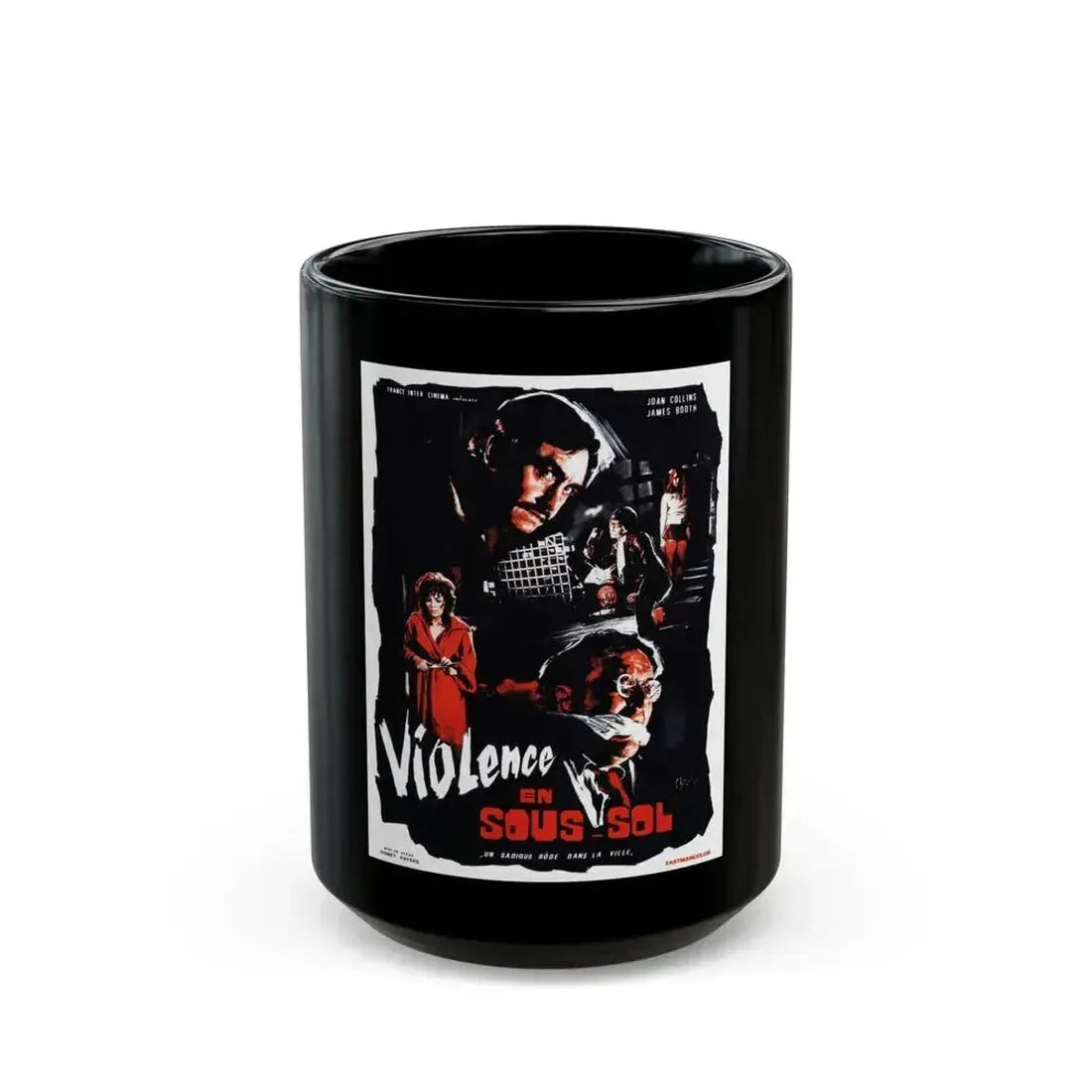 AFTER JENNY DIED (TERROR FROM UNDER THE HOUSE) (FRENCH) 1971 Movie Poster - Black Coffee Mug 15oz - Go Mug Yourself