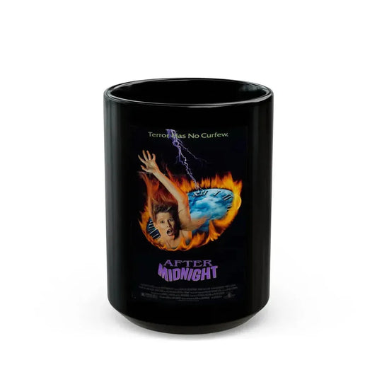AFTER MIDNIGHT 1989 Movie Poster - Black Coffee Mug 15oz - Go Mug Yourself