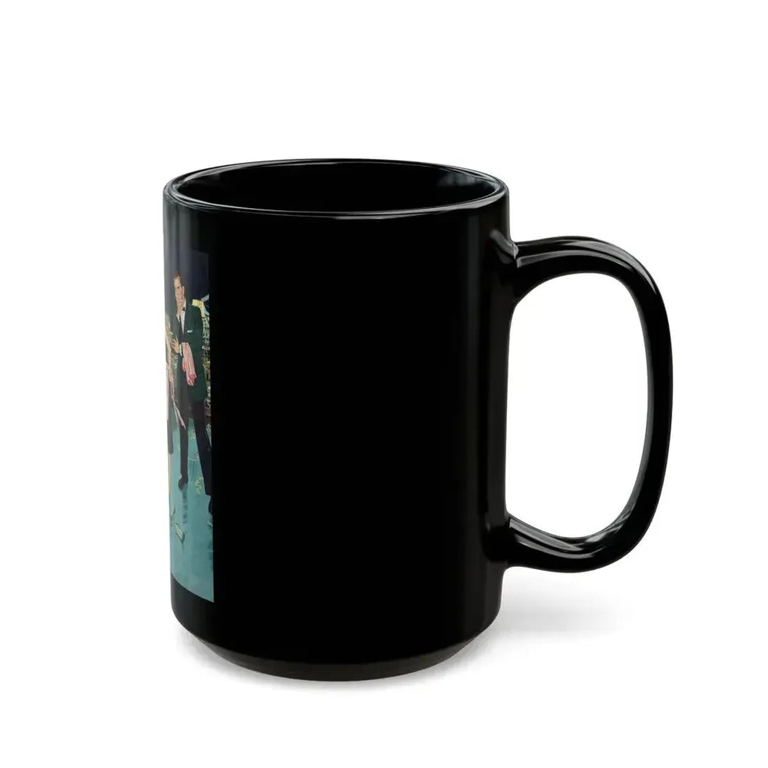 After Party Clean-Up, The Saturday Evening Post, January 2, 1960 - Black Coffee Mug - Go Mug Yourself