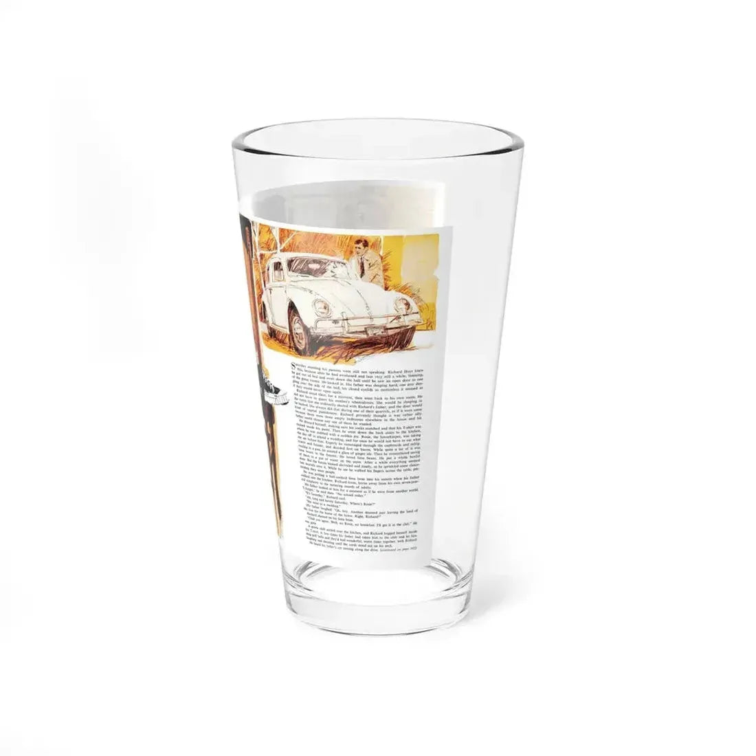 Aftermath of a Quarrel, Woman's Day, September 1966 (Magazine Illustration) Pint Glass 16oz - Go Mug Yourself