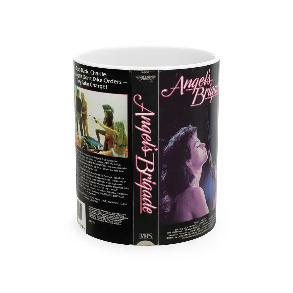 AGELS BRIGADE (VHS COVER) - White Coffee Mug 11oz - Go Mug Yourself