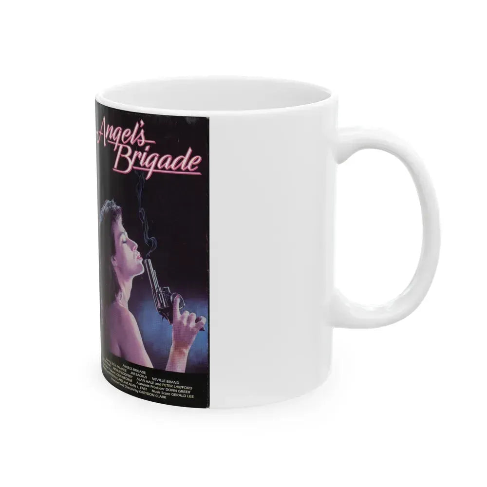 AGELS BRIGADE (VHS COVER) - White Coffee Mug - Go Mug Yourself