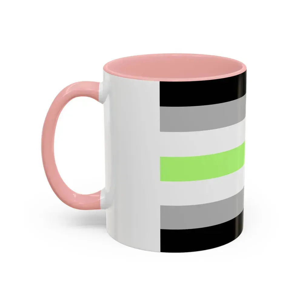 Agender Pride Flag - Accent Coffee Mug - Go Mug Yourself