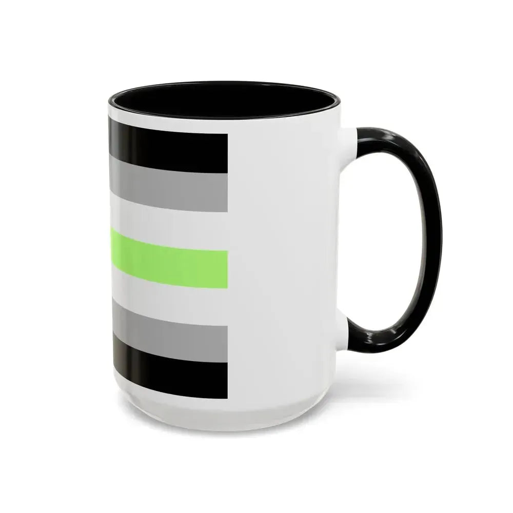 Agender Pride Flag - Accent Coffee Mug - Go Mug Yourself