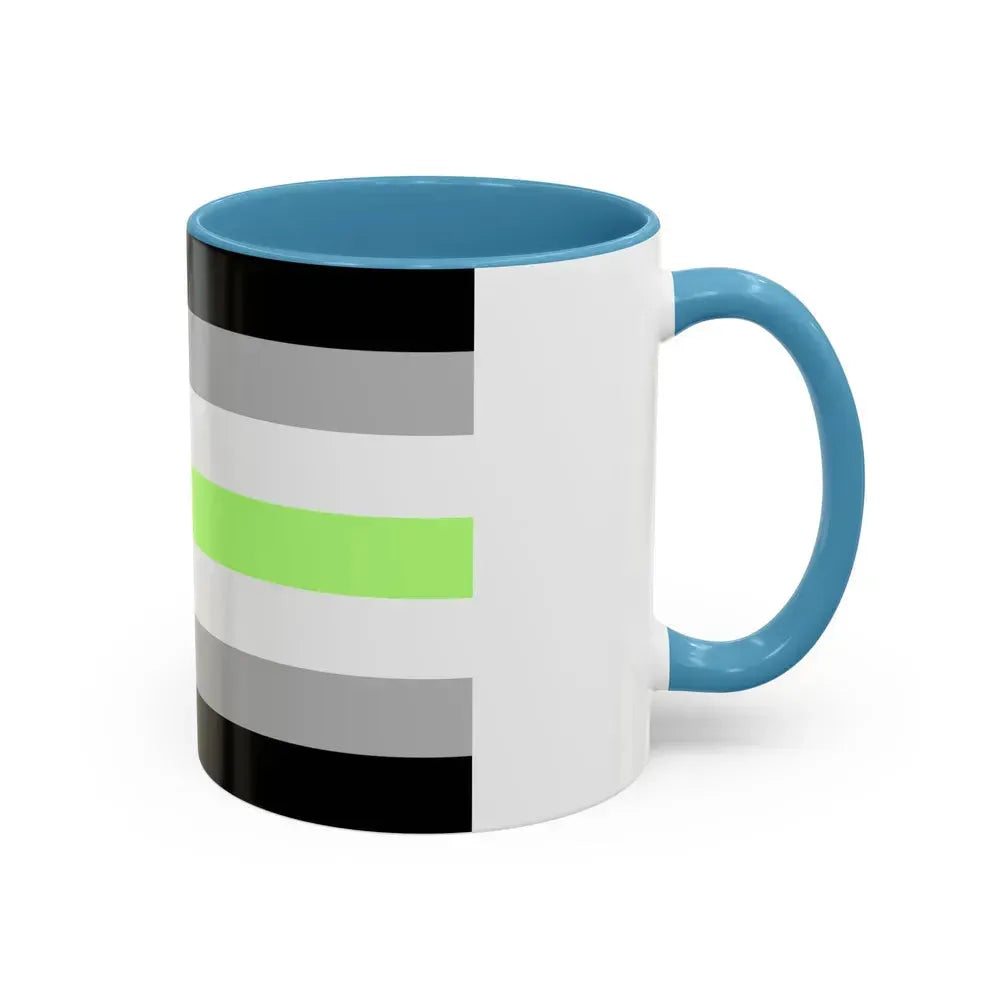 Agender Pride Flag - Accent Coffee Mug - Go Mug Yourself