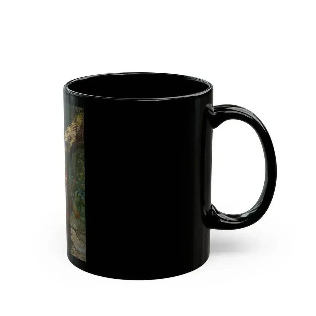 Ahuitzotl and the Ocelot, With Cortez the Conqueror book illustration, 1917 - Black Coffee Mug - Go Mug Yourself