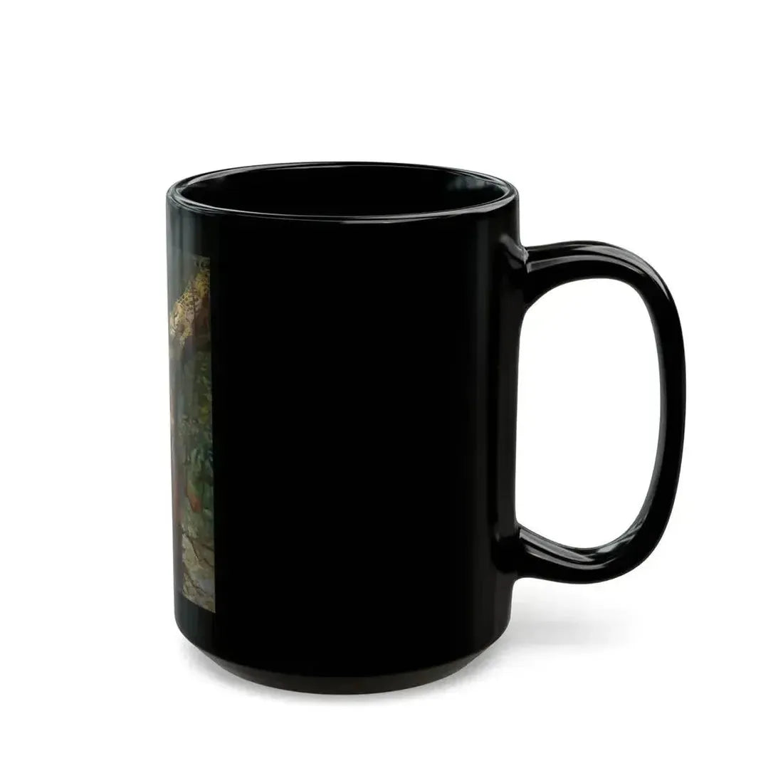 Ahuitzotl and the Ocelot, With Cortez the Conqueror book illustration, 1917 - Black Coffee Mug - Go Mug Yourself
