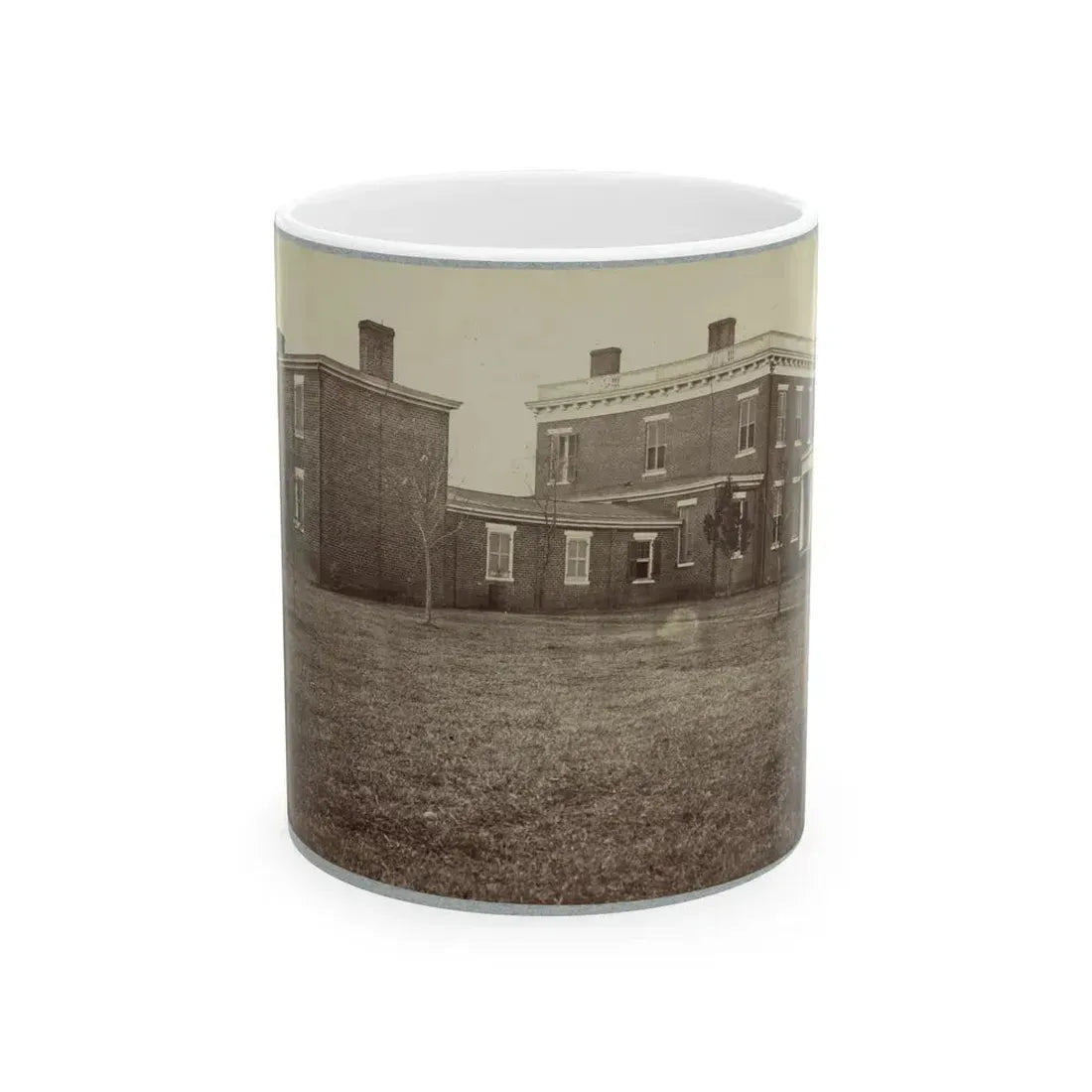 Aiken's House, James River, Va. 001 (U.S. Civil War) White Coffee Mug 11oz - Go Mug Yourself