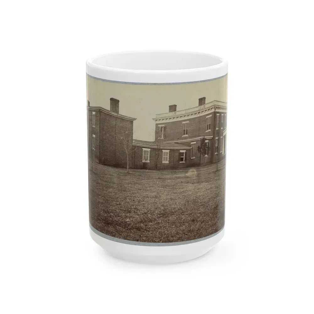 Aiken's House, James River, Va. 001 (U.S. Civil War) White Coffee Mug 15oz - Go Mug Yourself