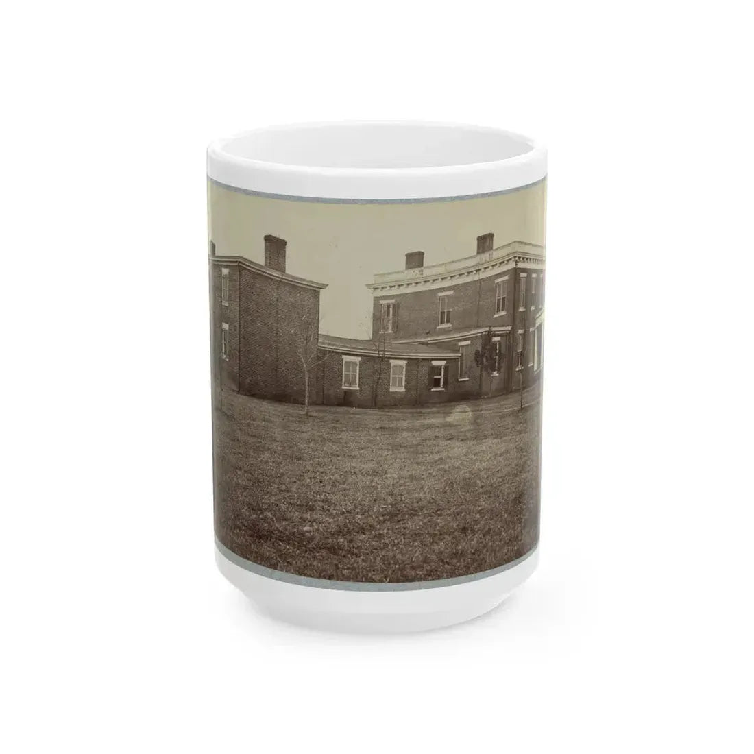 Aiken's House, James River, Va. 001 (U.S. Civil War) White Coffee Mug 15oz - Go Mug Yourself