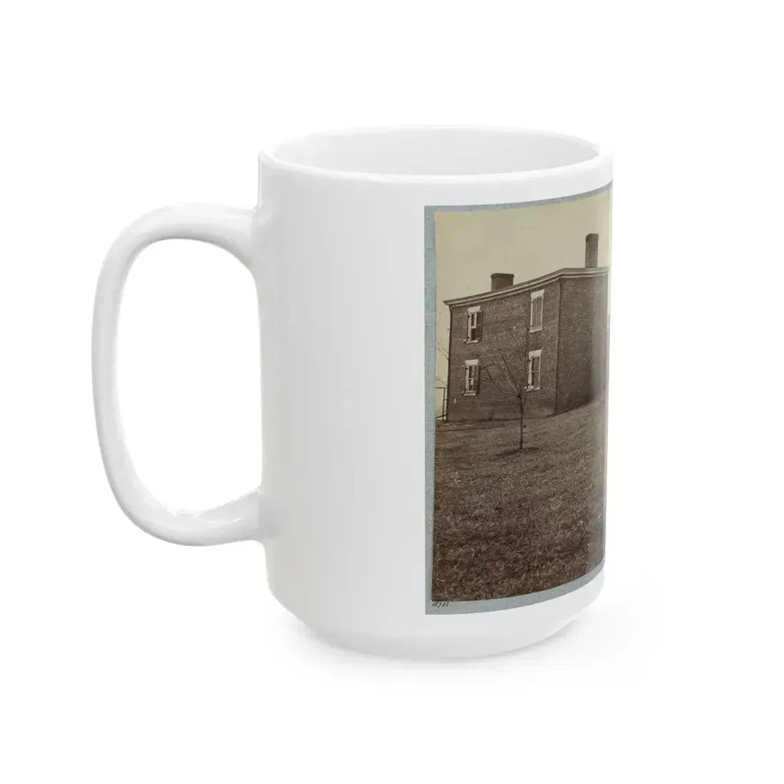Aiken's House, James River, Va. 001 (U.S. Civil War) White Coffee Mug - Go Mug Yourself