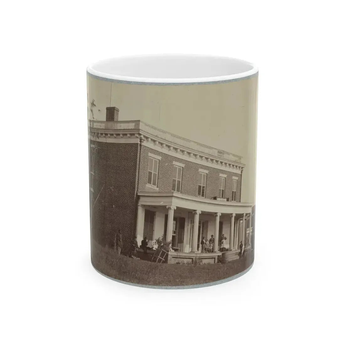Aiken's House, James River, Va. 002(2) (U.S. Civil War) White Coffee Mug 11oz - Go Mug Yourself