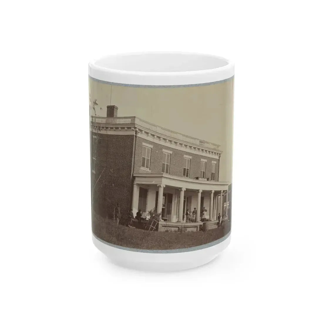 Aiken's House, James River, Va. 002(2) (U.S. Civil War) White Coffee Mug 15oz - Go Mug Yourself
