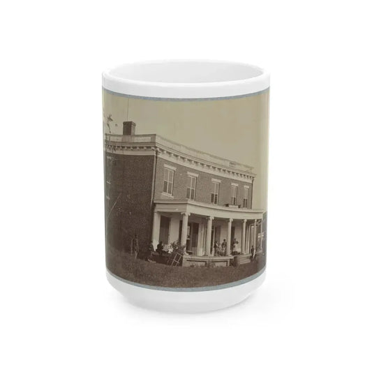 Aiken's House, James River, Va. 002(2) (U.S. Civil War) White Coffee Mug 15oz - Go Mug Yourself