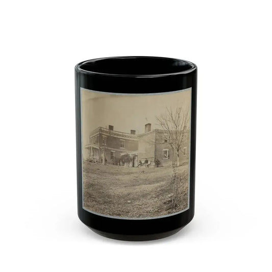 Aiken's House, James River, Va.(2) (U.S. Civil War) Black Coffee Mug 15oz - Go Mug Yourself