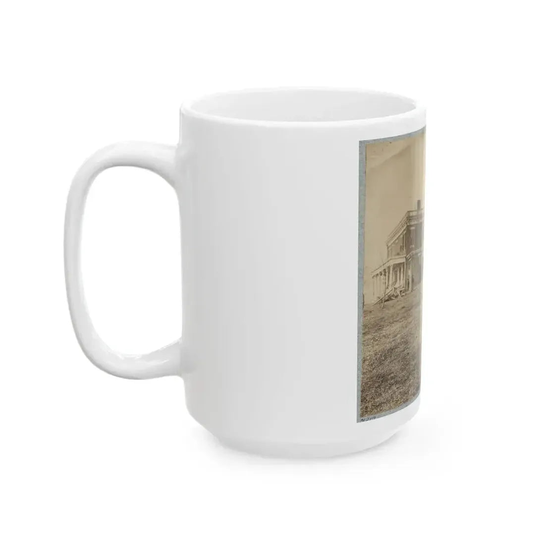 Aiken's House, James River, Va.(2) (U.S. Civil War) White Coffee Mug - Go Mug Yourself