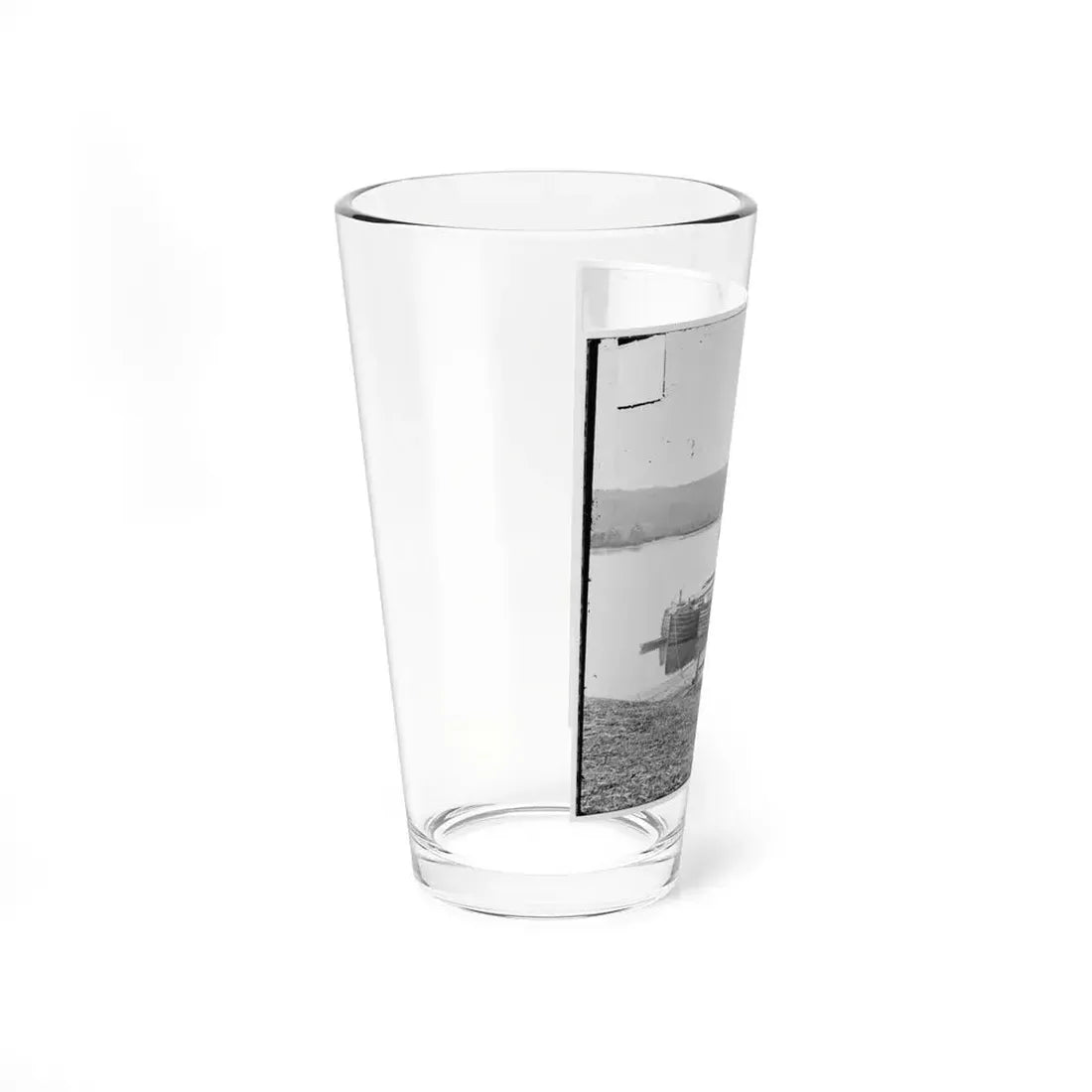 Aiken's Landing, Va. Double-Turreted Monitor U.S.S. Onondaga On The James (U.S. Civil War) Pint Glass 16oz - Go Mug Yourself
