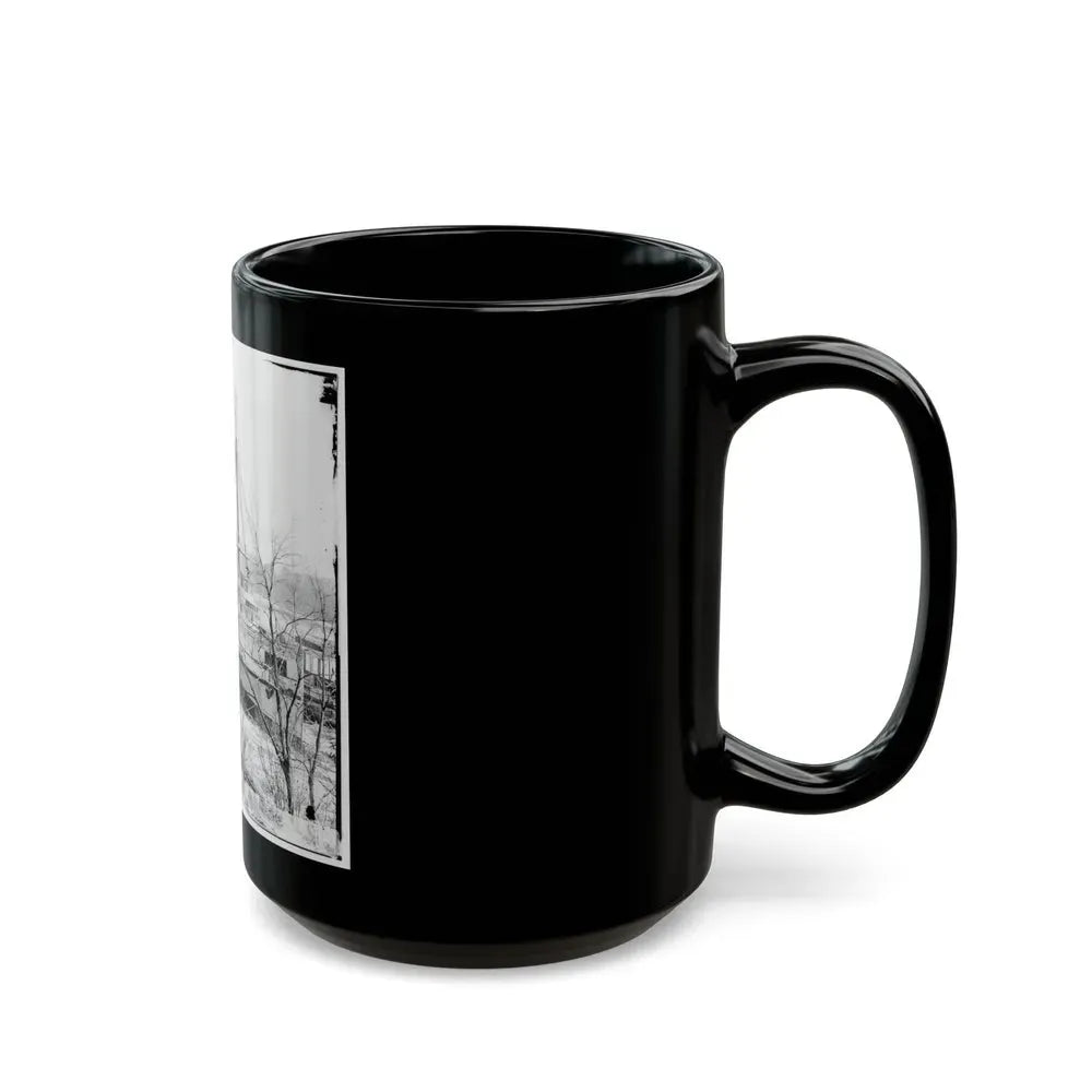 Aiken's Landing, Va. Steamer New York Waiting For Exchange Of Prisoners (U.S. Civil War) Black Coffee Mug - Go Mug Yourself