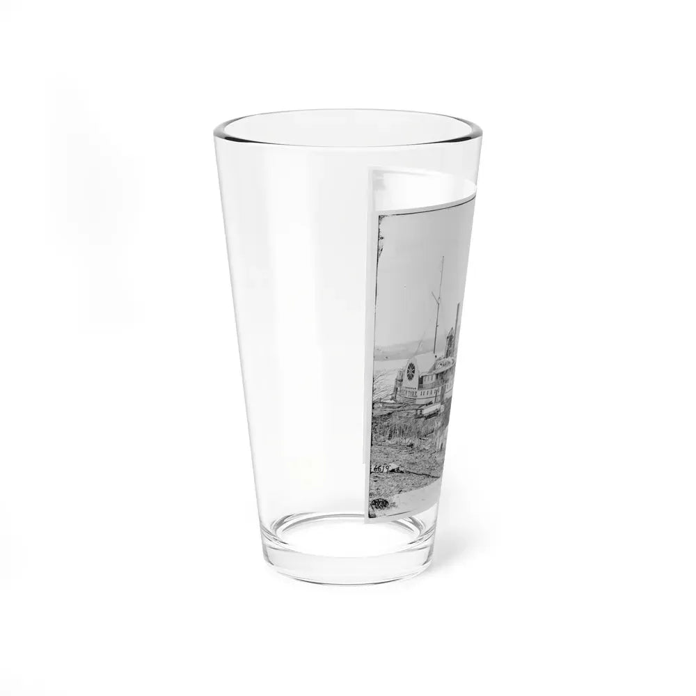 Aiken's Landing, Va. Steamer New York Waiting For Exchange Of Prisoners (U.S. Civil War) Pint Glass 16oz - Go Mug Yourself