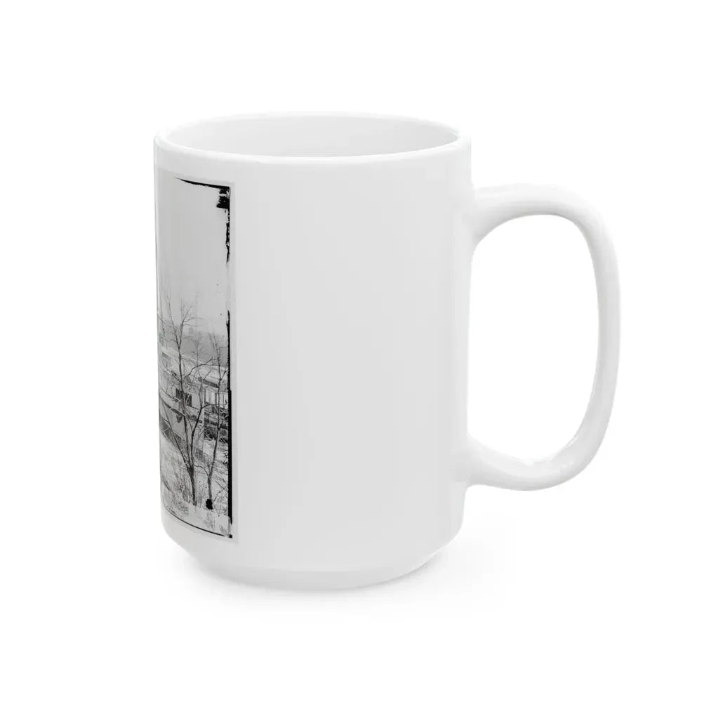 Aiken's Landing, Va. Steamer New York Waiting For Exchange Of Prisoners (U.S. Civil War) White Coffee Mug - Go Mug Yourself