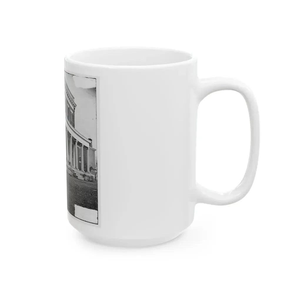 Aiken's Landing, Virginia (Vicinity). Aiken House On James River (U.S. Civil War) White Coffee Mug - Go Mug Yourself