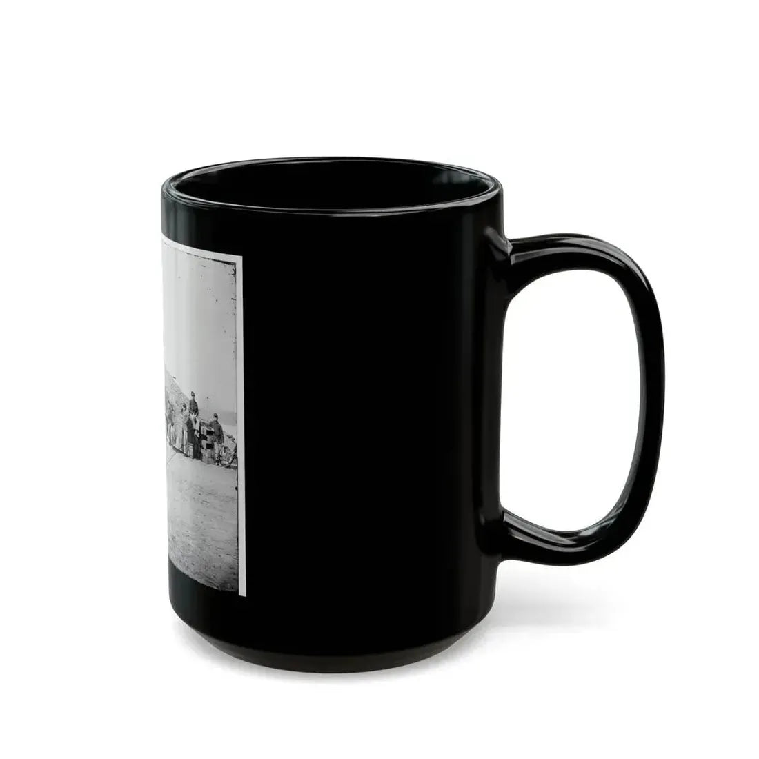 Aiken's Landing, Virginia (Vicinity). Battery Abbot, Fort Brady. (Battery Named For Col. Henry L. Abbot, 1st Conn. H. Artillery) (U.S. Civil War) Black Coffee Mug - Go Mug Yourself