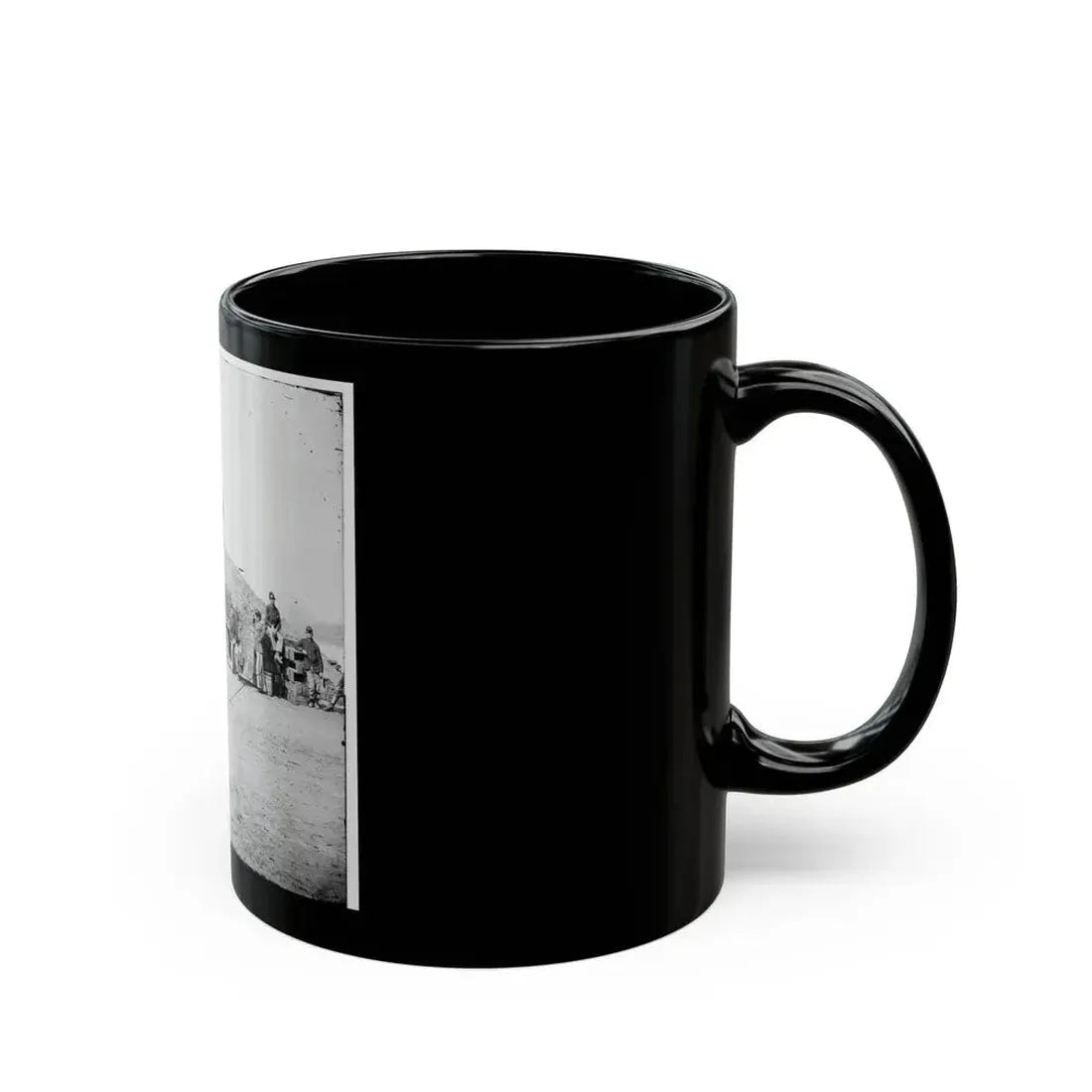 Aiken's Landing, Virginia (Vicinity). Battery Abbot, Fort Brady. (Battery Named For Col. Henry L. Abbot, 1st Conn. H. Artillery) (U.S. Civil War) Black Coffee Mug - Go Mug Yourself