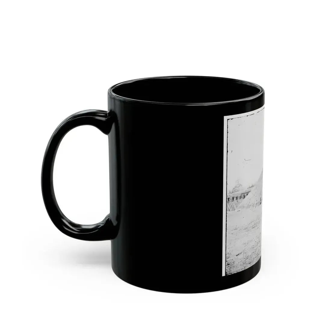 Aiken's Landing, Virginia (Vicinity). Battery Abbot, Fort Brady. (Battery Named For Col. Henry L. Abbot, 1st Conn. H. Artillery) (U.S. Civil War) Black Coffee Mug - Go Mug Yourself