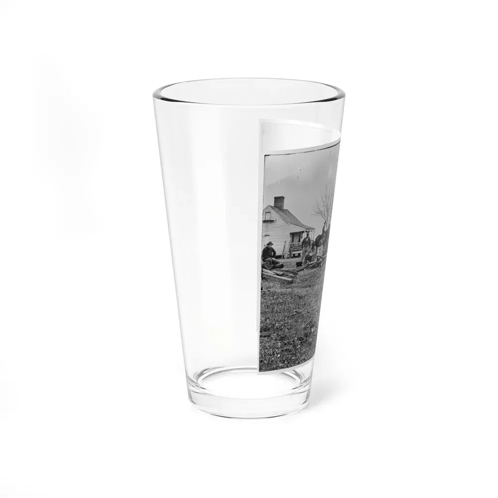 Aiken's Landing, Virginia (Vicinity). Negro Group At Aiken's Farm (U.S. Civil War) Pint Glass 16oz - Go Mug Yourself