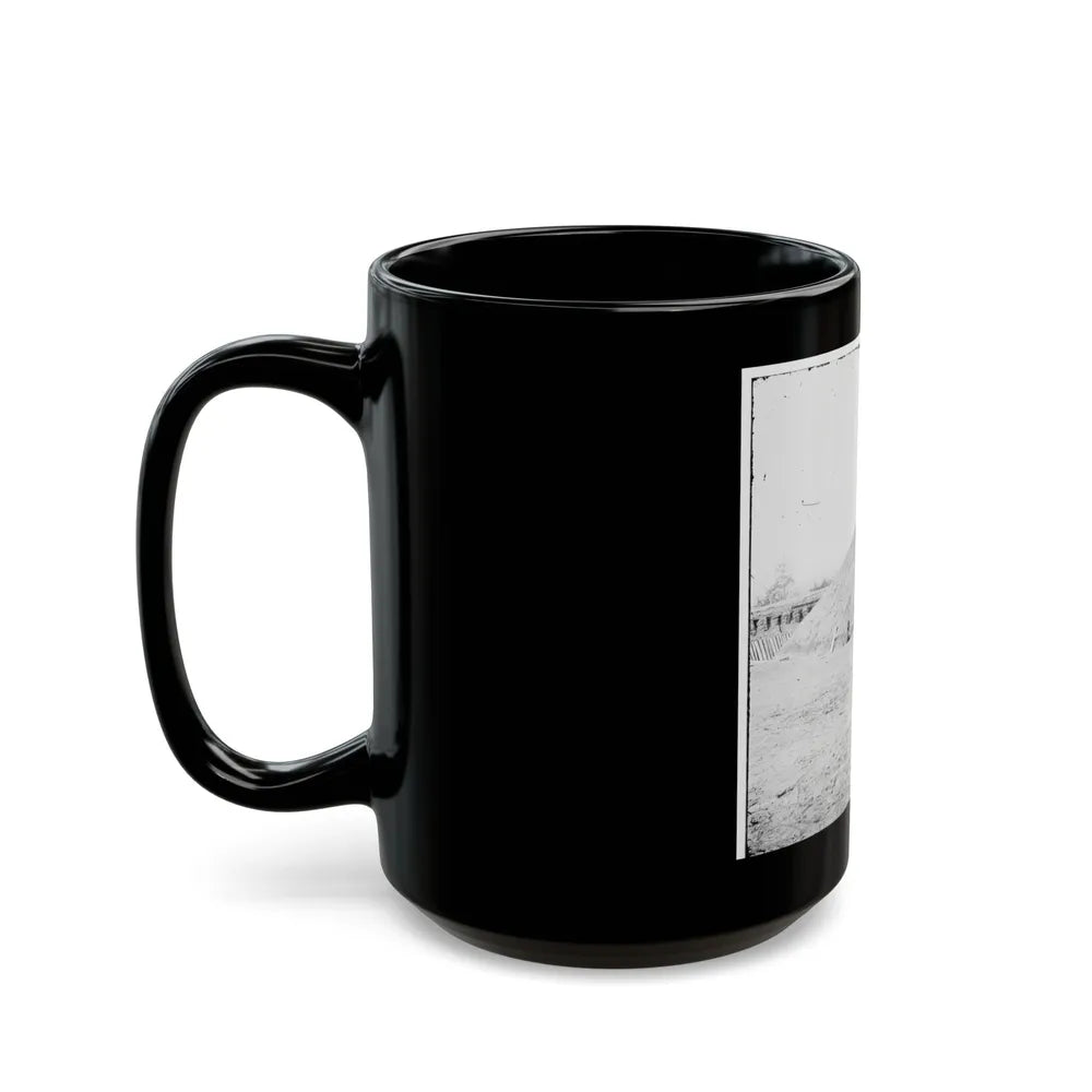 Aiken's Landing, Virginia (Vicinity). Battery Abbot, Fort Brady. (Battery Named For Col. Henry L. Abbot, 1st Conn. H. Artillery) (U.S. Civil War) Black Coffee Mug-Go Mug Yourself