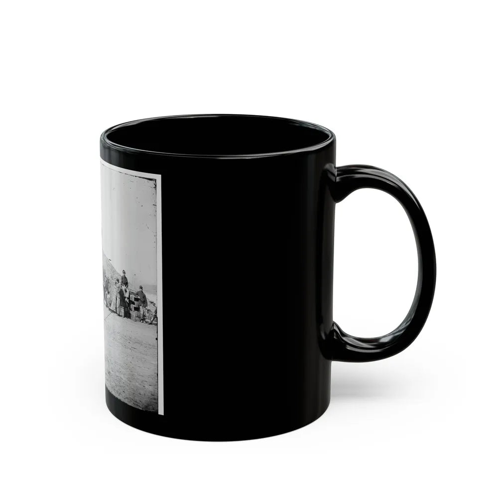 Aiken's Landing, Virginia (Vicinity). Battery Abbot, Fort Brady. (Battery Named For Col. Henry L. Abbot, 1st Conn. H. Artillery) (U.S. Civil War) Black Coffee Mug-Go Mug Yourself