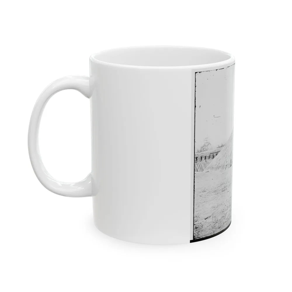 Aiken's Landing, Virginia (Vicinity). Battery Abbot, Fort Brady. (Battery Named For Col. Henry L. Abbot, 1st Conn. H. Artillery) (U.S. Civil War) White Coffee Mug-Go Mug Yourself