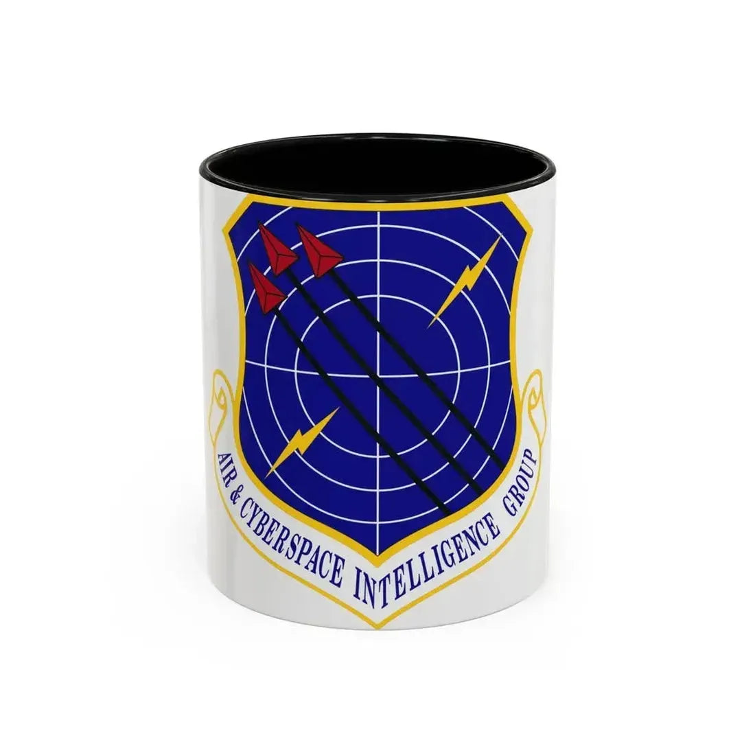 Air & Cyberspace Intelligence Group (U.S. Air Force) Accent Coffee Mug 11oz Black - Go Mug Yourself