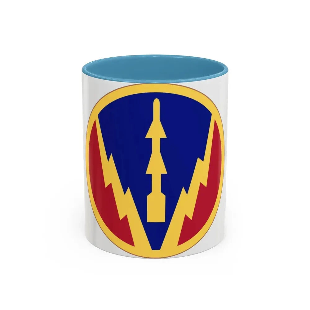 Air Defense Artillery Center and School (U.S. Army) Accent Coffee Mug 11oz Light Blue - Go Mug Yourself