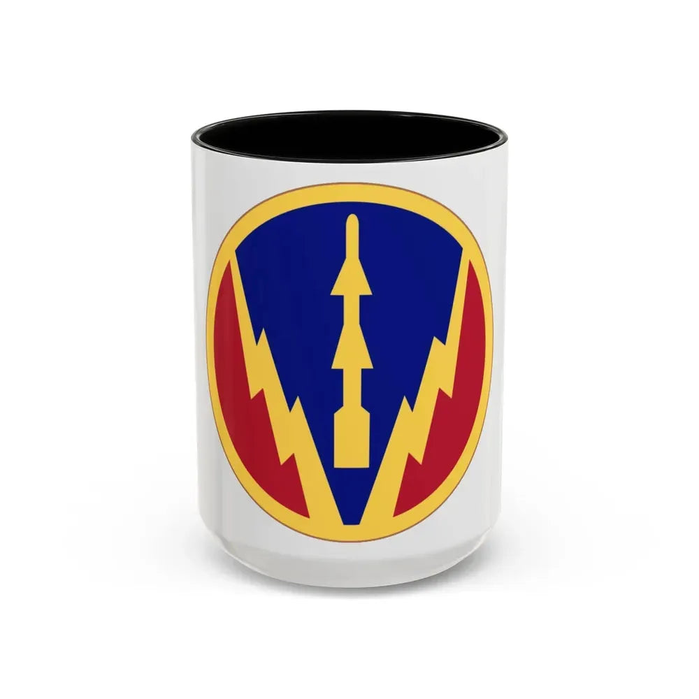 Air Defense Artillery Center and School (U.S. Army) Accent Coffee Mug 15oz Black - Go Mug Yourself