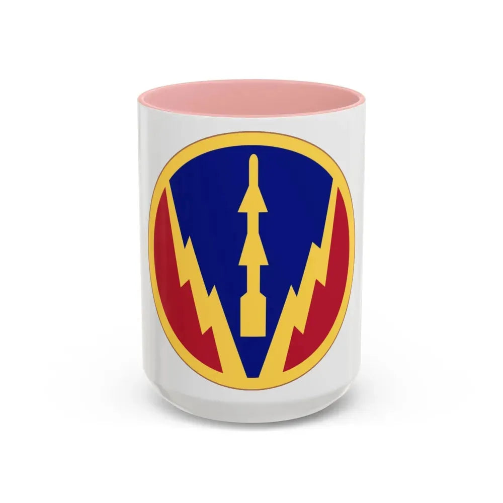Air Defense Artillery Center and School (U.S. Army) Accent Coffee Mug 15oz Pink - Go Mug Yourself