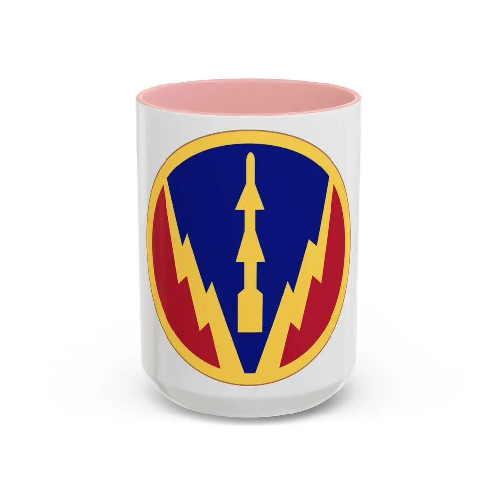 Air Defense Artillery Center and School (U.S. Army) Accent Coffee Mug 15oz Pink - Go Mug Yourself