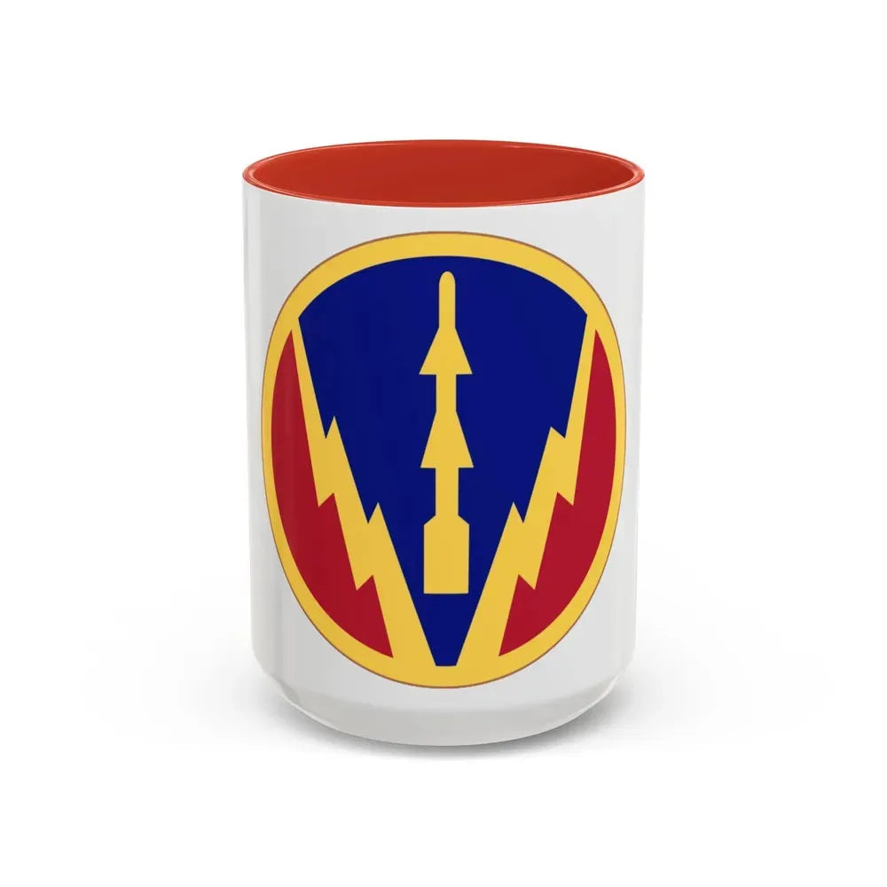 Air Defense Artillery Center and School (U.S. Army) Accent Coffee Mug 15oz Red - Go Mug Yourself