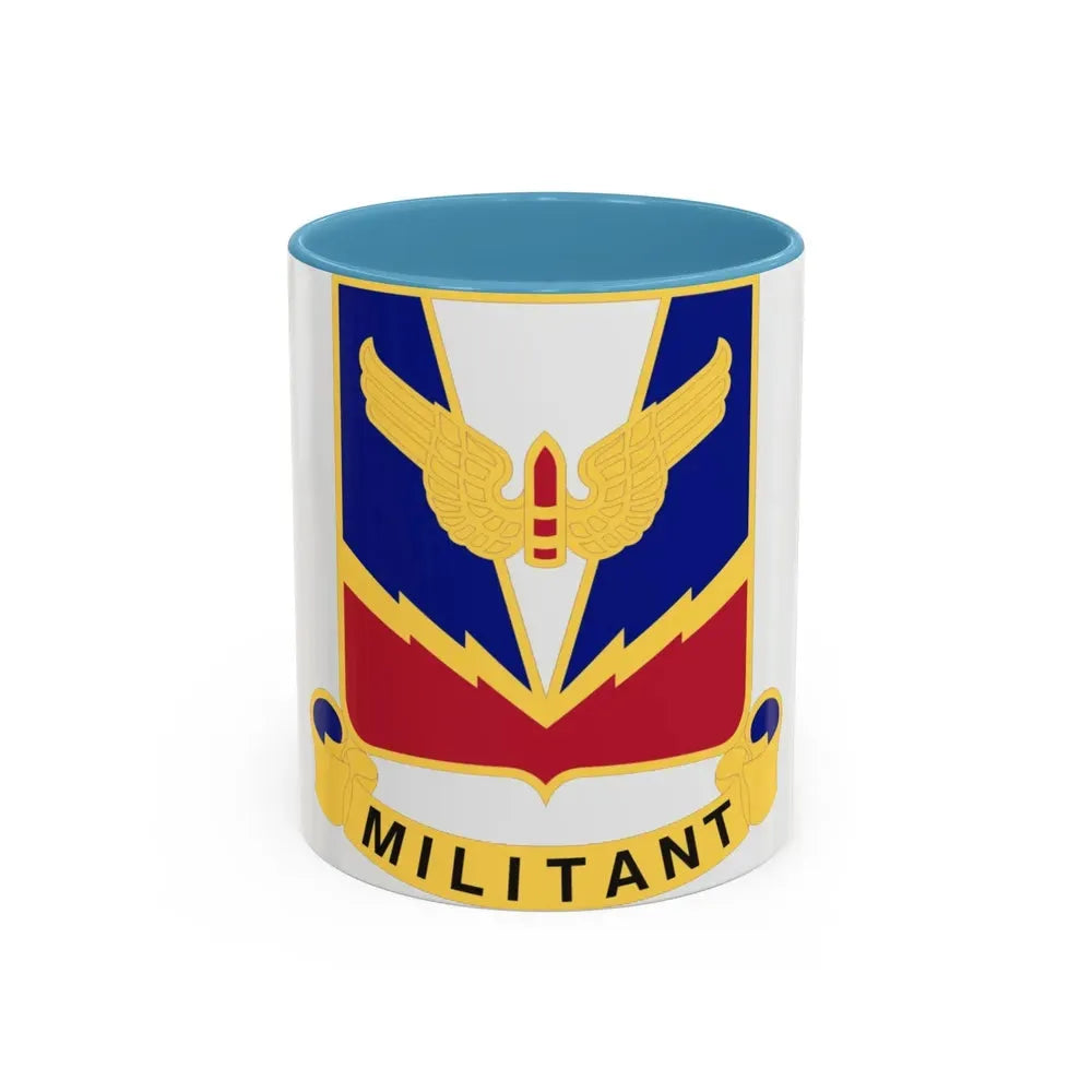 Air Defense Artillery Center and School v2 (U.S. Army) Accent Coffee Mug 11oz Light Blue - Go Mug Yourself