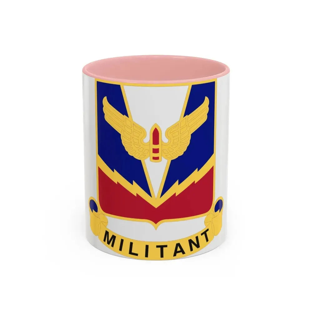 Air Defense Artillery Center and School v2 (U.S. Army) Accent Coffee Mug 11oz Pink - Go Mug Yourself