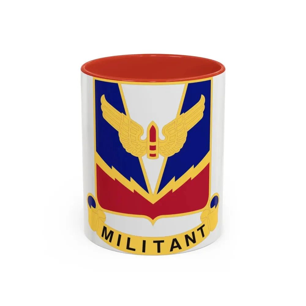 Air Defense Artillery Center and School v2 (U.S. Army) Accent Coffee Mug 11oz Red - Go Mug Yourself