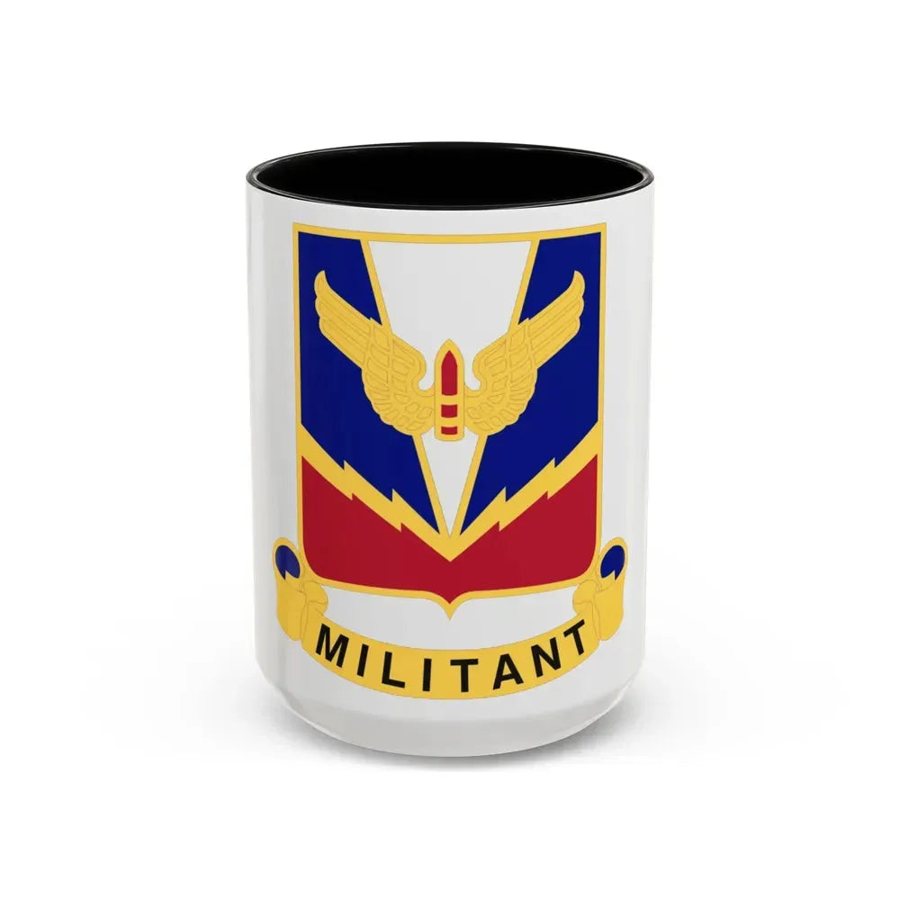Air Defense Artillery Center and School v2 (U.S. Army) Accent Coffee Mug 15oz Black - Go Mug Yourself