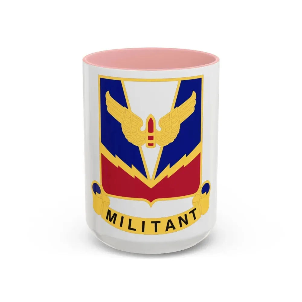 Air Defense Artillery Center and School v2 (U.S. Army) Accent Coffee Mug 15oz Pink - Go Mug Yourself