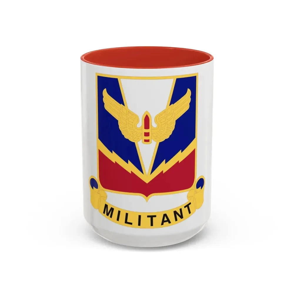 Air Defense Artillery Center and School v2 (U.S. Army) Accent Coffee Mug 15oz Red - Go Mug Yourself